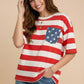 4th of July star pocket top