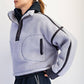 SHERPA MOCK NECK QUARTER ZIP JACKET