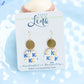 Clay KC Circle Earrings