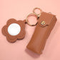 *VEGAN LEATHER LIP BAG CHARM KEYCHAINS