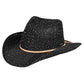 C.C Brand Sequin detailing Cowboy hat with suede trim