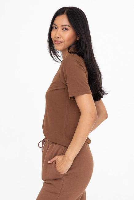 CLASSIC BOXY FIT TEE - COCOA DUST