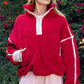 SHERPA MOCK NECK QUARTER ZIP JACKET