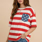 4th of July star pocket top