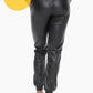 Black CURVY Vegan Leather Joggers