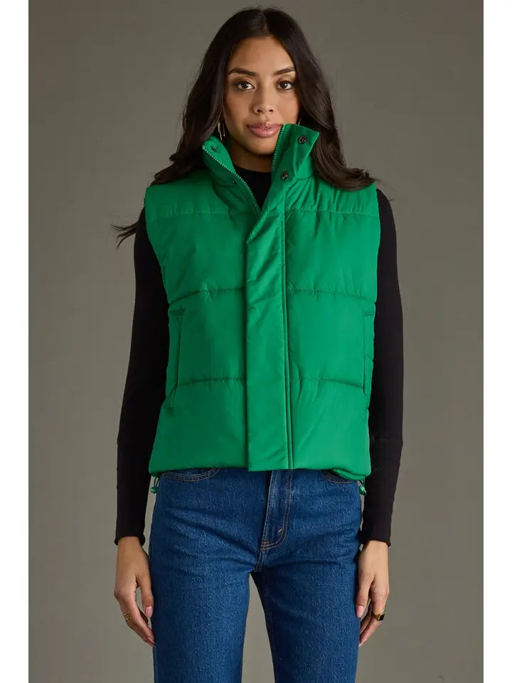 Classic Green Puffer Vest