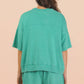 PS Mineral Washed Knit Casual Top & Shorts