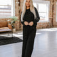 *Black Alex Textured Long Sleeve Set