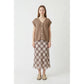 V neck button up sweater vest