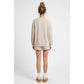STRIPED SET TAUPE/WHITE