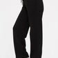 Cotton Blend Sweat Pants - BLACK