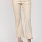 FAUX LEATHER FLARE PANTS FP65004