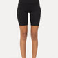 Tapered Band Essential Biker Shorts - BLACK