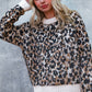 PLUS LEOPARD JACQUARD PULLOVER SWEATER