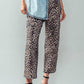 Savanna Leopard Cropped Cargo Pants