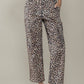 Savanna Leopard Cropped Cargo Pants