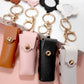 *VEGAN LEATHER LIP BAG CHARM KEYCHAINS