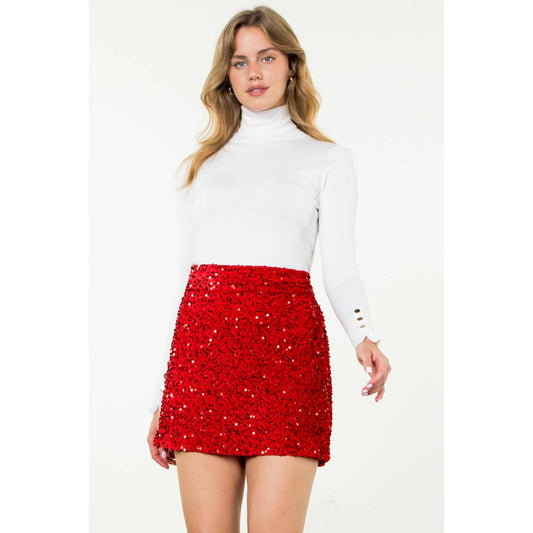 Sequin Skort