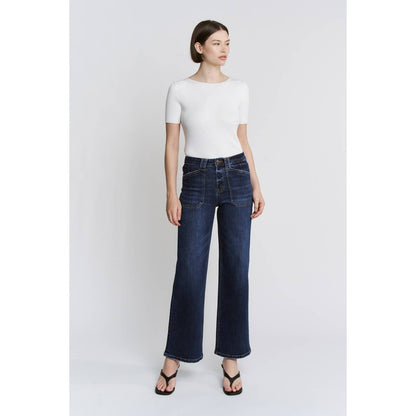 MICA HIGH RISE WIDE LEG WITH PATCH POCKET