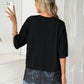 Kansas City Lace Trim T'Shirt - Black