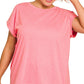 PS Cotton Folded Sleeve T Shirt