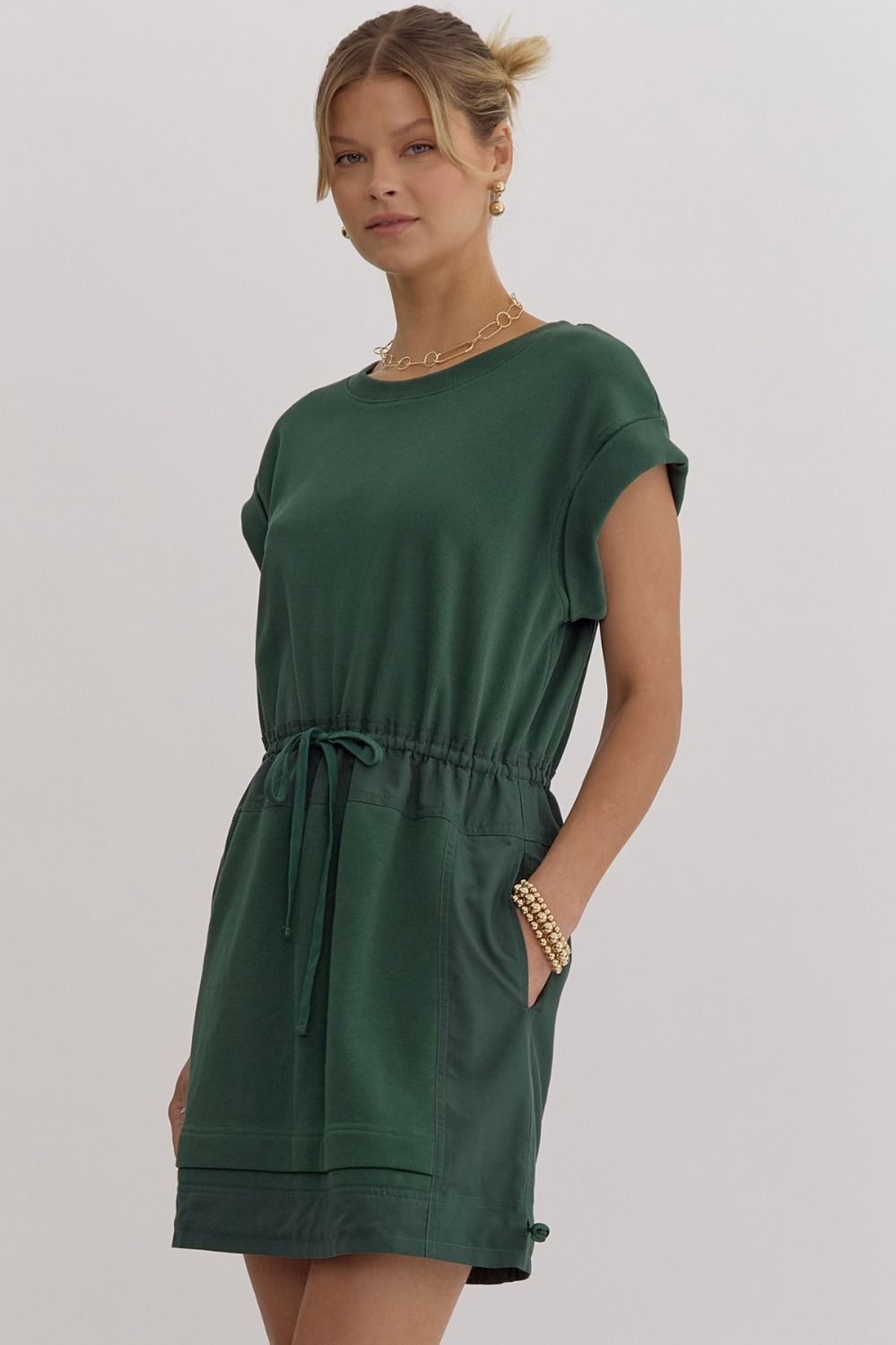 The Go Getter Dress - Forest Green