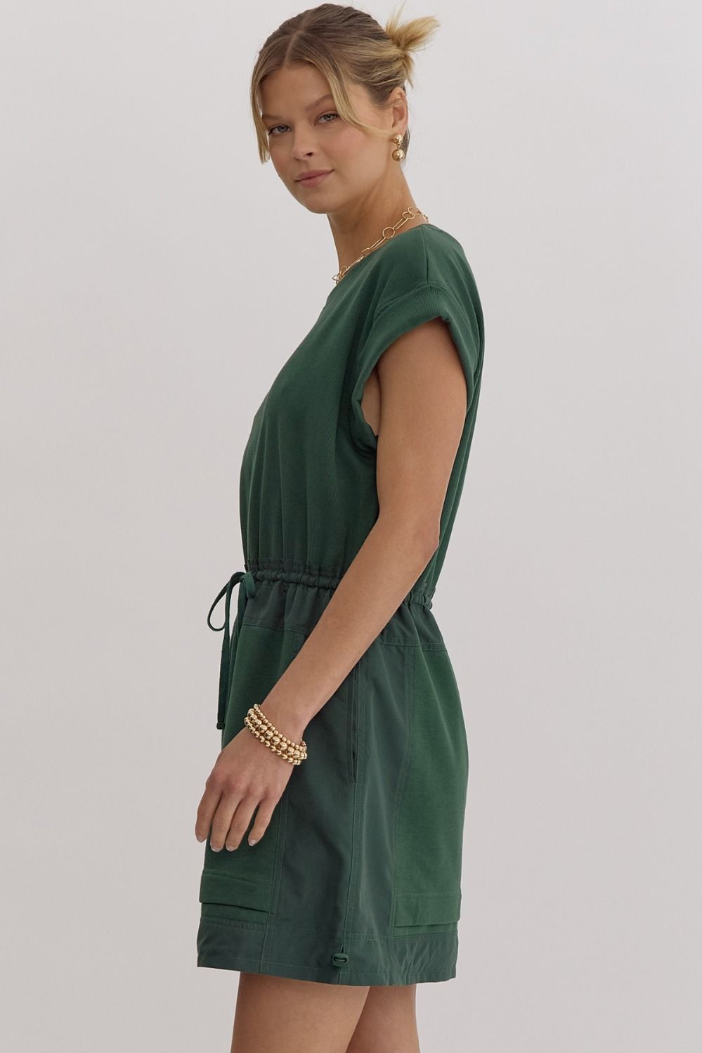 The Go Getter Dress - Forest Green