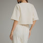 Solid Short Sleeve Sweater Jacket