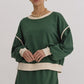 *Lightweight Long Sleeve Hunter Green Top and High waisted Skort Set