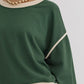 *Lightweight Long Sleeve Hunter Green Top and High waisted Skort Set
