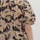 *Plus Size Floral Print V-Neck Top