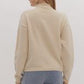 *Long Sleeve Turtle Neck Sweater - Cream