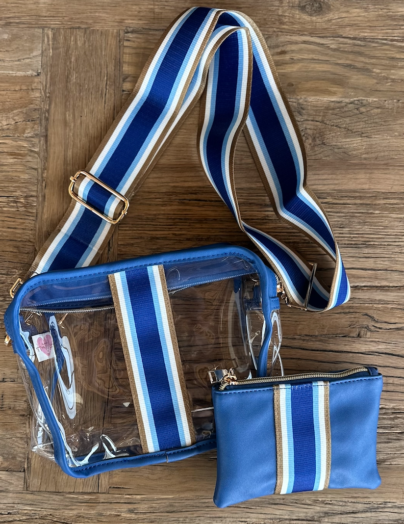 Clear Stadium Bag KC Royals Colors