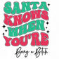 Santa Knows T'Shirt