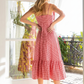 Large Bow Gingham Midi Dress