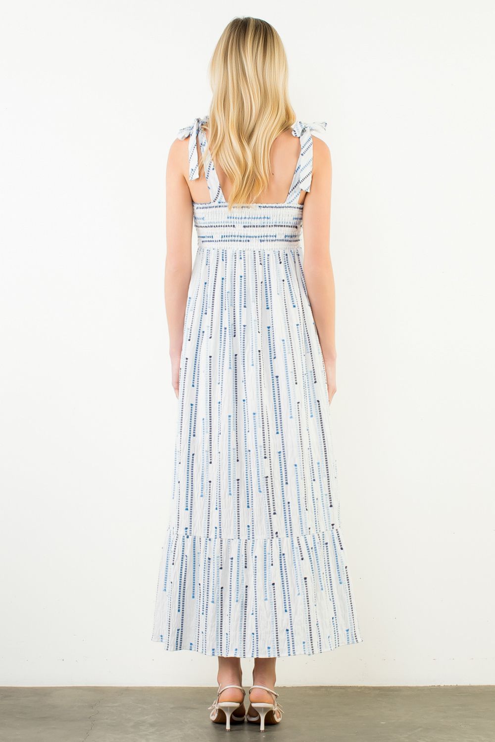 THML Tie Strap Maxi Dress