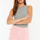 KANCAN HIGH RISE PINK DENIM SHORTS