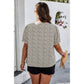*Plus Size Floral Print V Neck Loose Fit Top