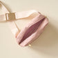 Urban Check Belt Bag - Blush