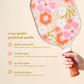 Pickleball Paddle -  Beyond Blooms Pink Orange