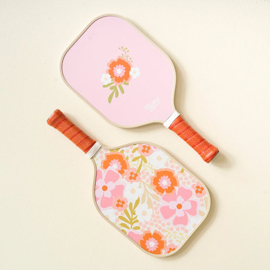 Pickleball Paddle -  Beyond Blooms Pink Orange