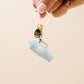 Tiny Tumbler Keychain - Aqua