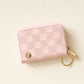 Check Zip Around Wallet - Blush